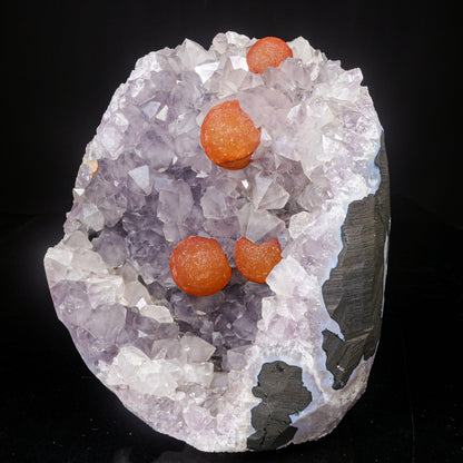 Rare Red Botryoidal Fluorites Natural mineral Specimen # B 7021