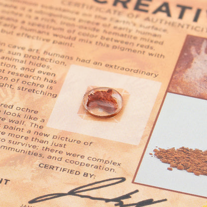 Red Ochre Dawn of Creativity - Card Display