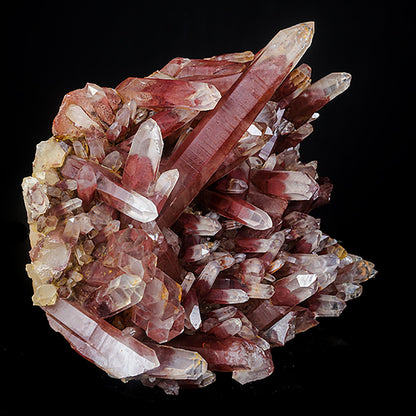 Red Phantom Quartz Cluster Natural Mineral Specimen