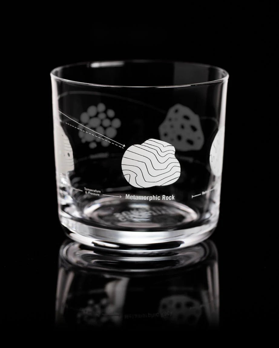 Rock Cycle Rocks Glass: White Drinkware Stemcell Science Shop