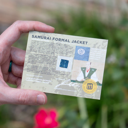 Samurai Formal Jacket - Late Edo Kataginu - Display Card