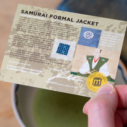 Samurai Formal Jacket - Late Edo Kataginu - Display Card