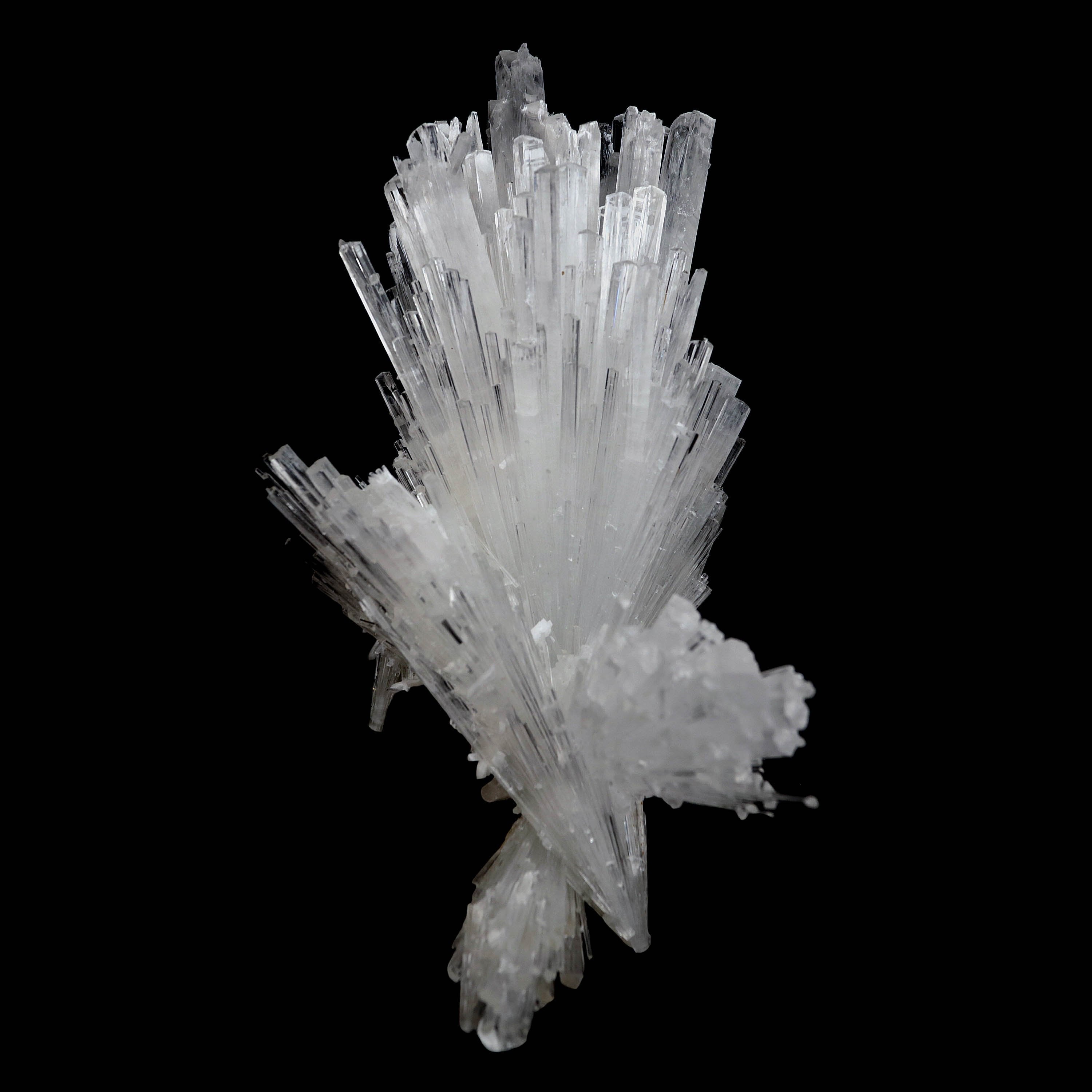 Scolecite Glassy Spray Natural Mineral Specimen  # B 4608