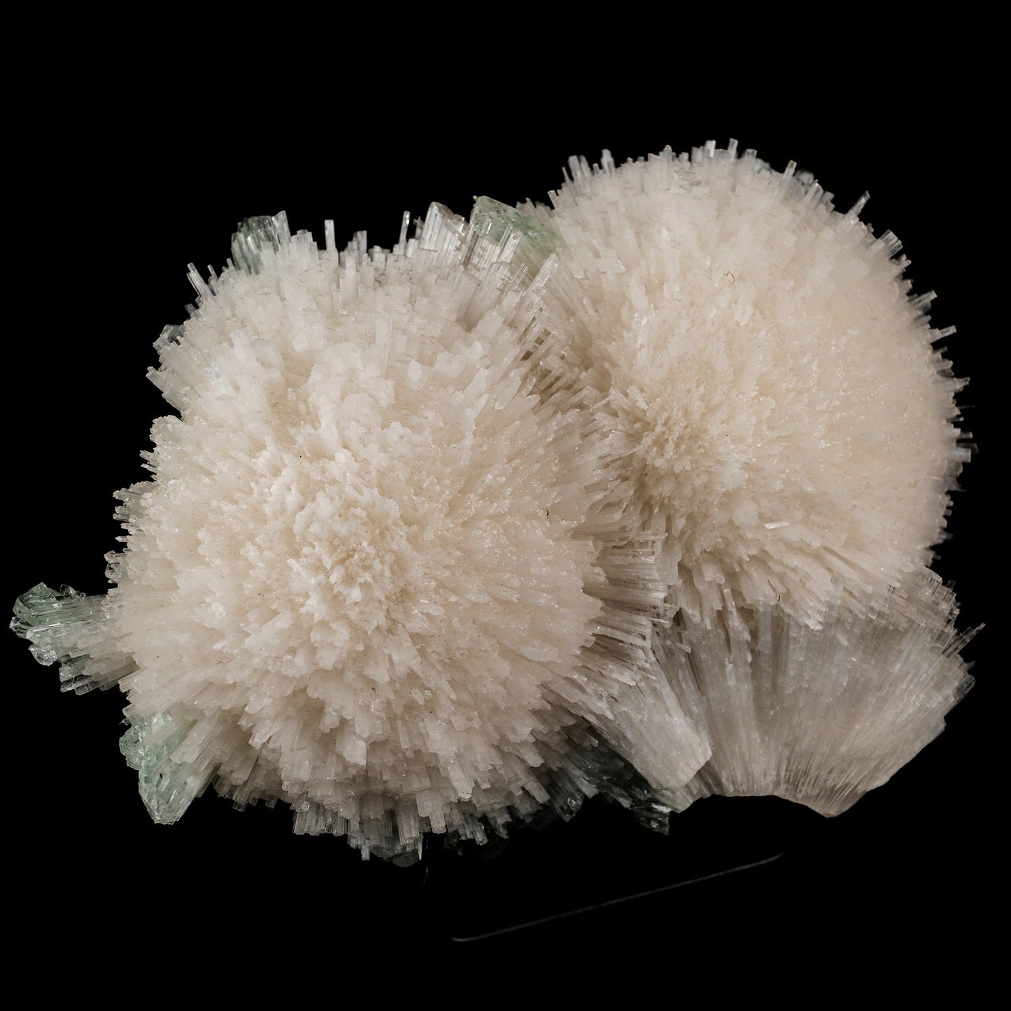 Scolecite Huge Spray with Green Apophyllite Cube Natural Mineral Specimen # B 5725