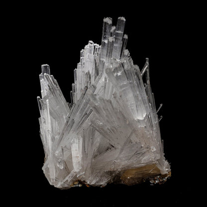 Scolecite Intergrown Sprays on Stilbite Natural Mineral Specimen  # B 5207