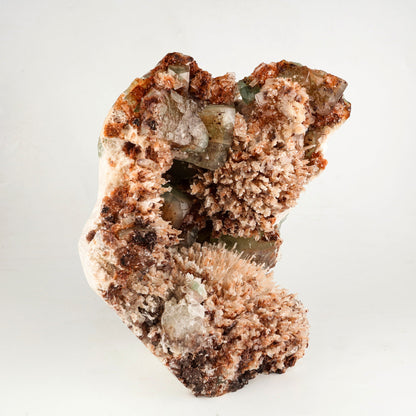 Scolecite Spray Brown color with Apophyllite cubes Natural Mineral Specimen # B 6265