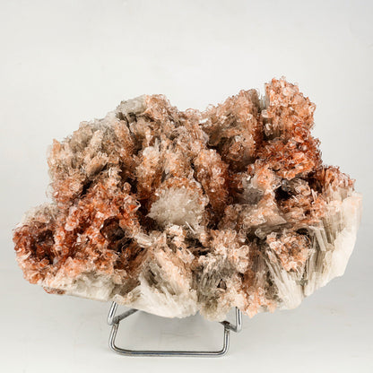 Scolecite Spray Brown color with Apophyllite cubes Natural Mineral Specimen # B 6267