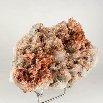 Scolecite Spray Brown color with Apophyllite cubes Natural Mineral Specimen # B 6267