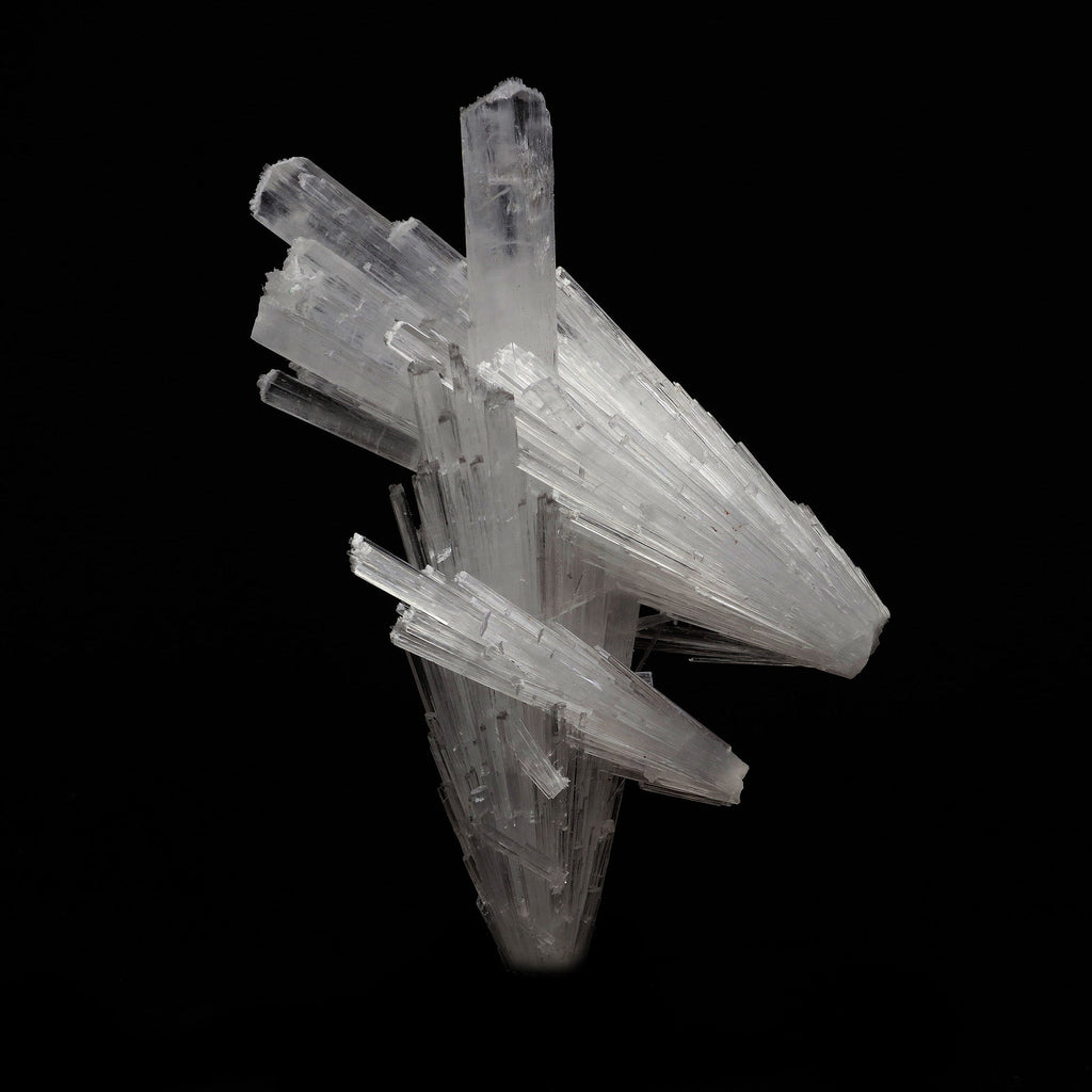 Scolecite Spray Cross Formation Natural Mineral Specimen  # B 5202