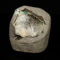 Scolecite Spray Inside Chalcedony Geode free standing Natural Mineral Specimen # B 6775