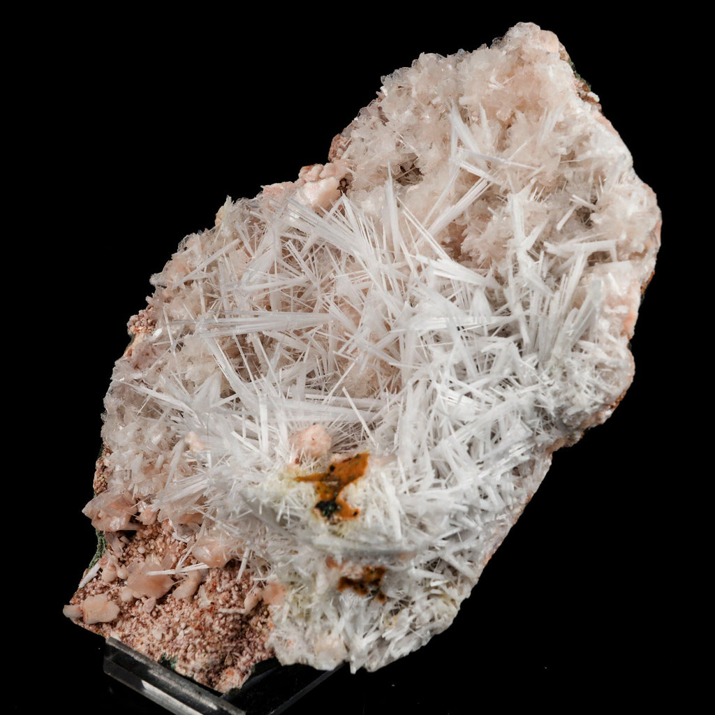 Scolecite Sprays in Heulandite Geode Natural Mineral Specimen # B 6547