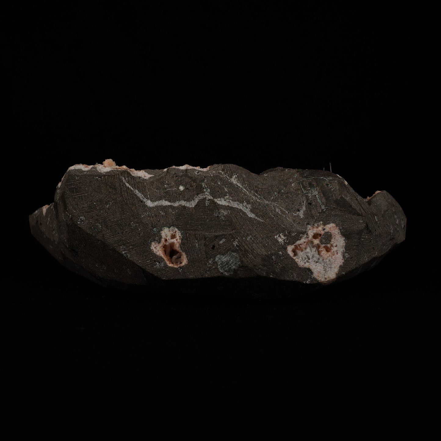 Scolecite Sprays Inside Heulandite Geode Natural Mineral Specimen  # B 5071