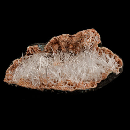Scolecite Sprays Inside Heulandite Geode Natural Mineral Specimen  # B 5071