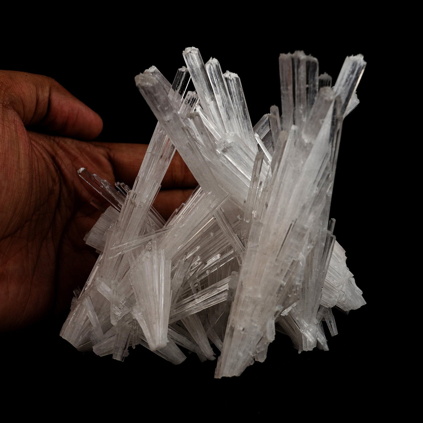 Scolecite Sprays Intergrown Natural Mineral Specimen  # B 5104