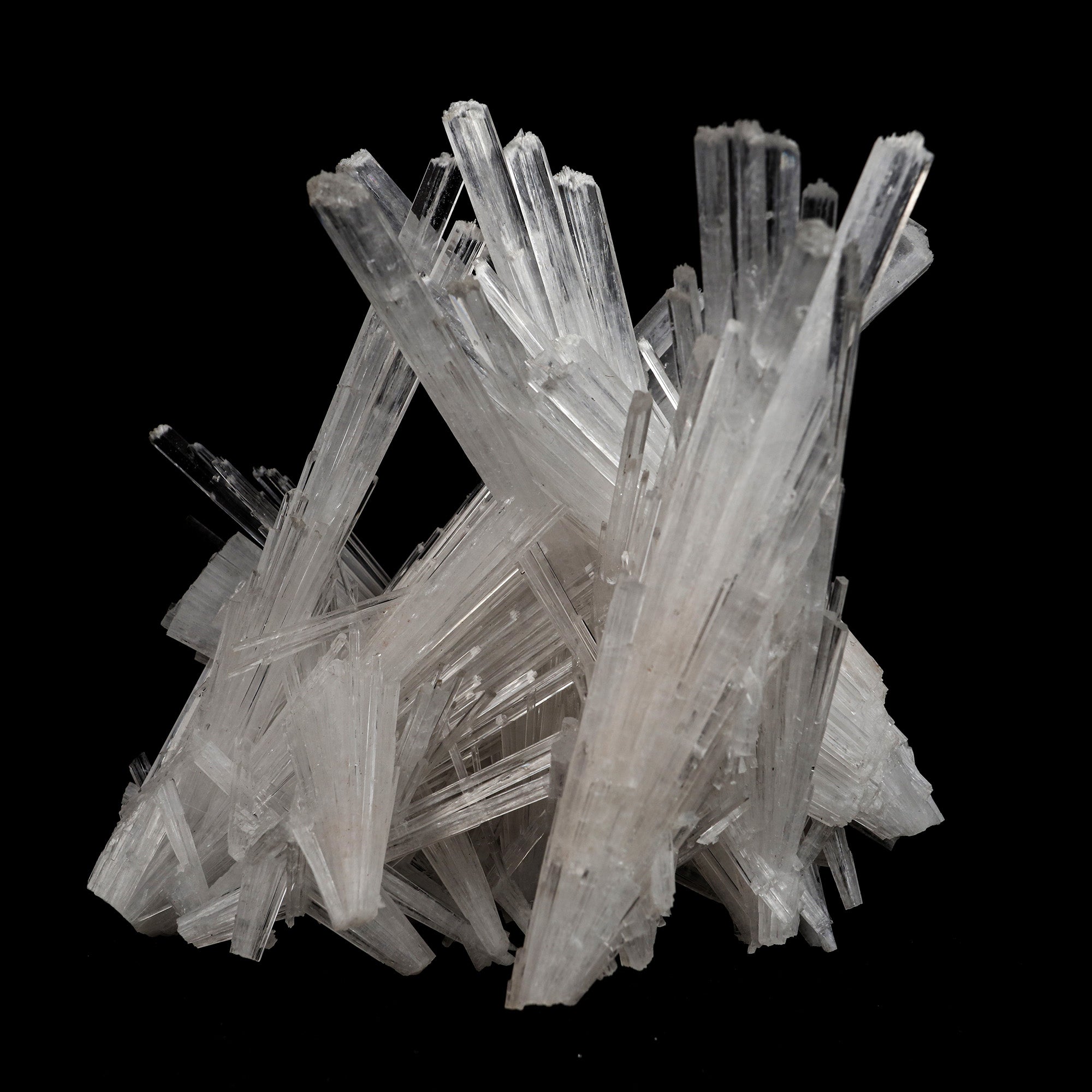 Scolecite Sprays Intergrown Natural Mineral Specimen  # B 5104