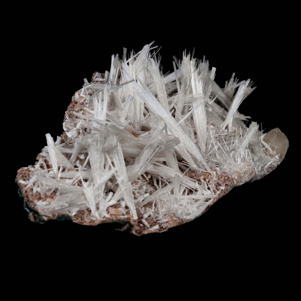Scolecite Sprays with Stilbite on Heulandite Natural Mineral Specimen  # B 5171