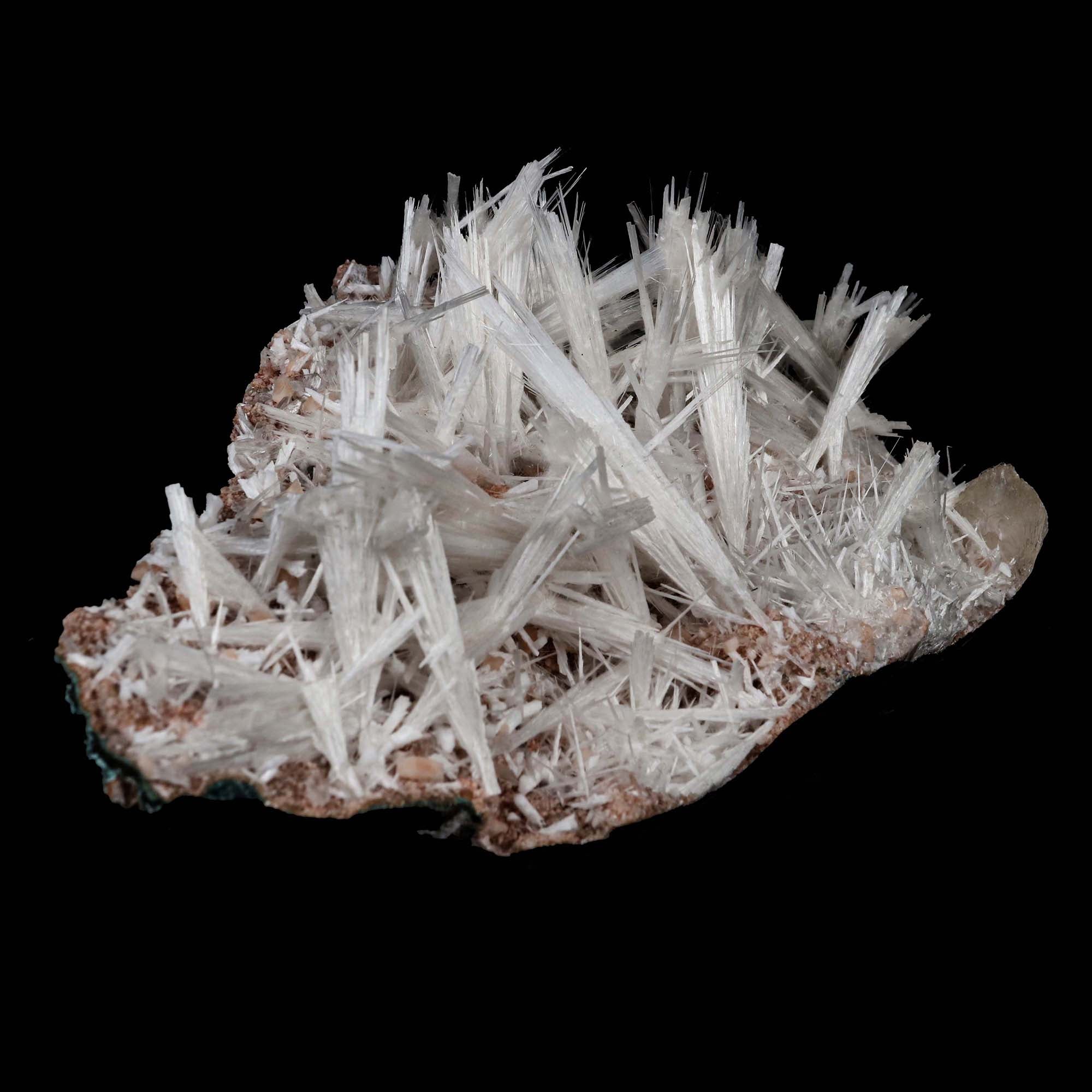 Scolecite Sprays with Stilbite on Heulandite Natural Mineral Specimen  # B 5171