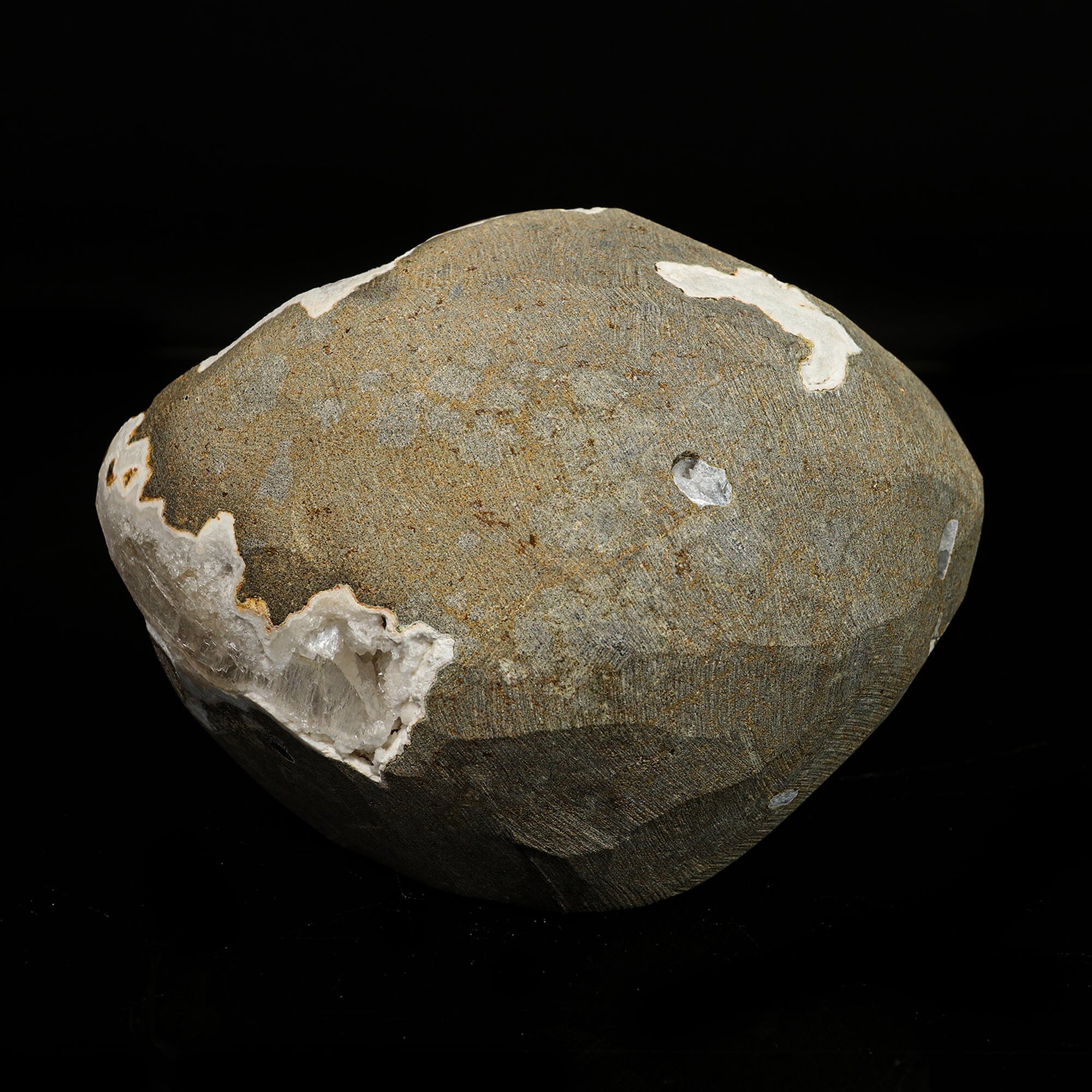 Scolecite with Heulandite in Geode Natural Mineral Specimen # B 6766