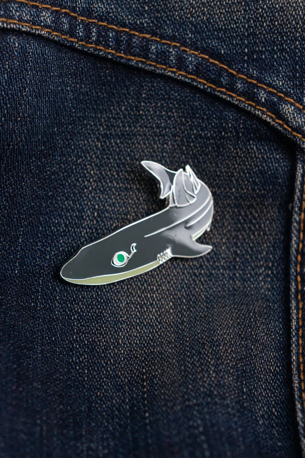 Longnose Spurdog Enamel Pin (Squalus mitsukurii), Default Title at Stemcell Science Shop