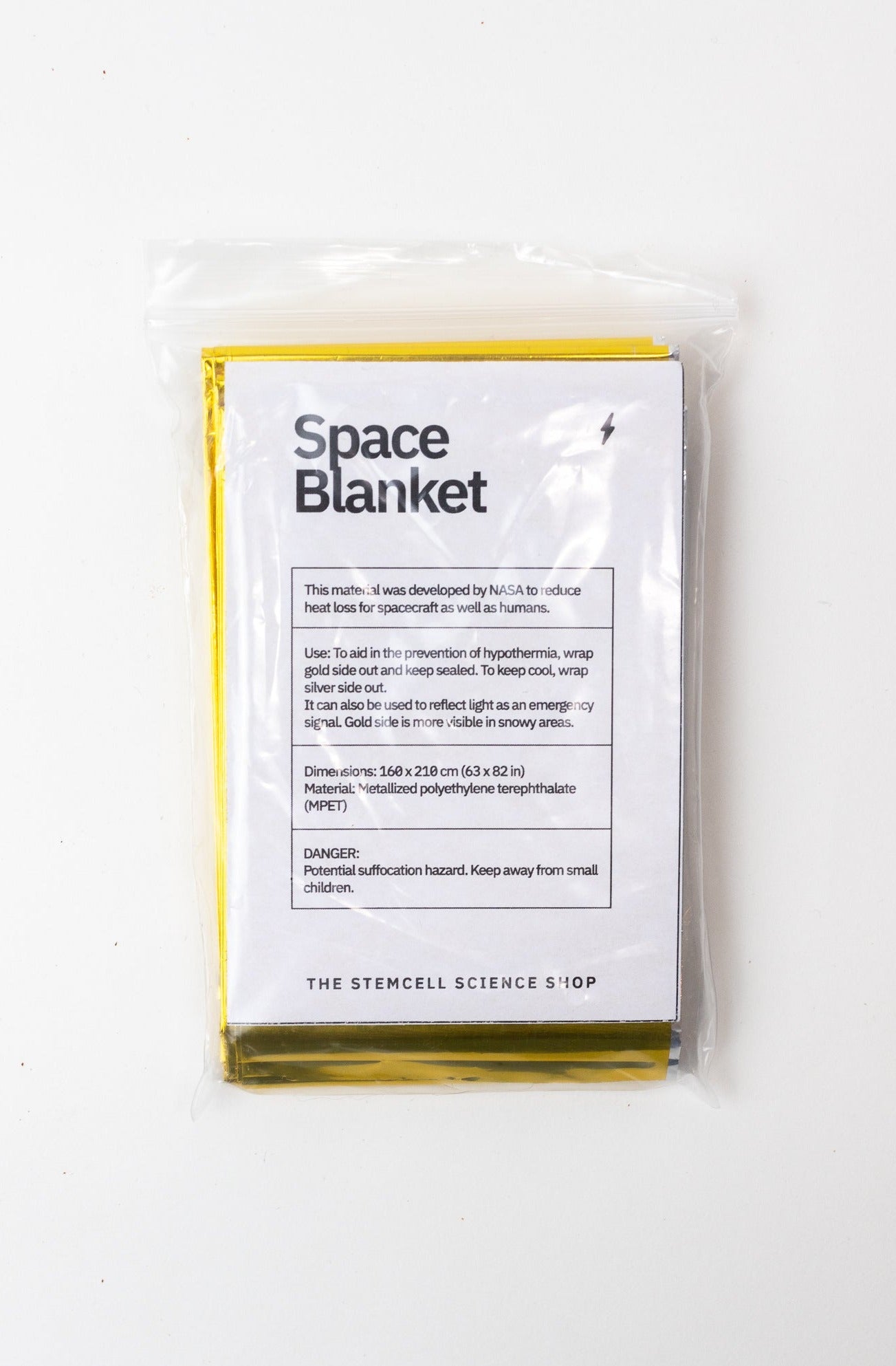 Space Blanket, Gold/Silver at Stemcell Science Shop