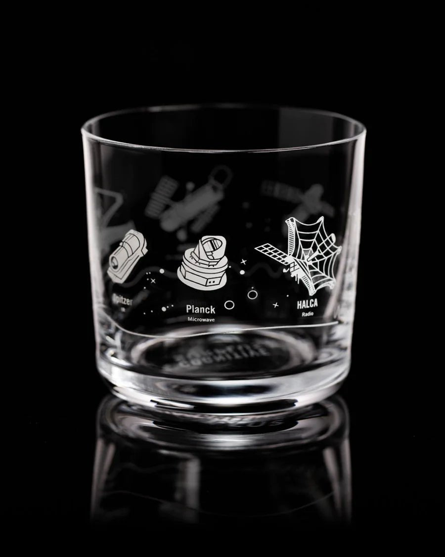 Space Telescopes Rocks Glass: White Drinkware Stemcell Science Shop