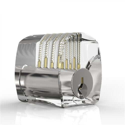 Dangerfield Clear Acrylic Practice Lock - Standard Pins - Medium difficulty