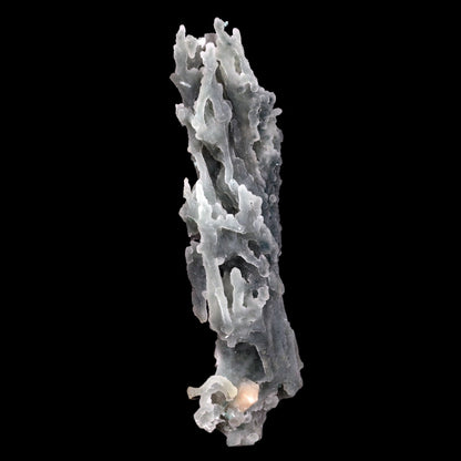 Stilbite Crystals on Chalcedony Coral Natural Mineral Specimen  # B 4825