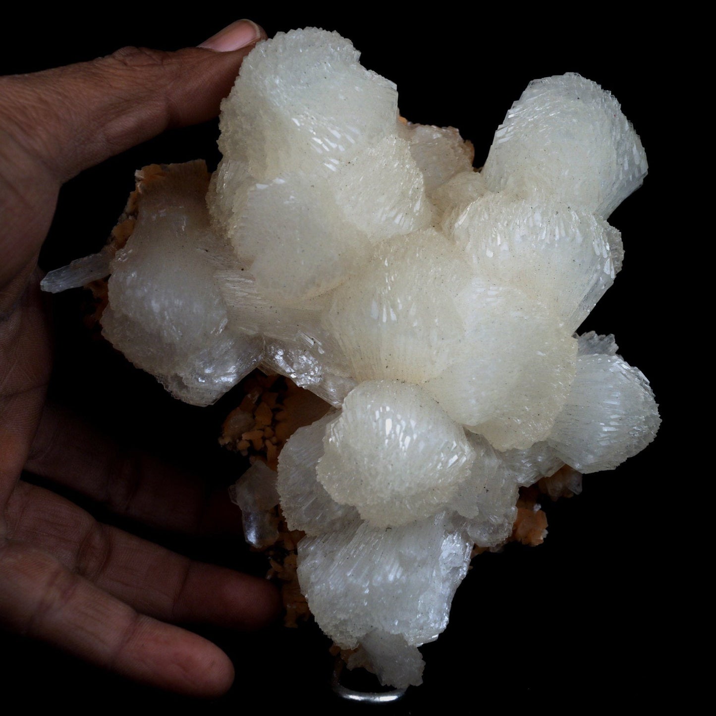 Stilbite Lusterous on Heulandite Natural Mineral Specimen  # B 4917