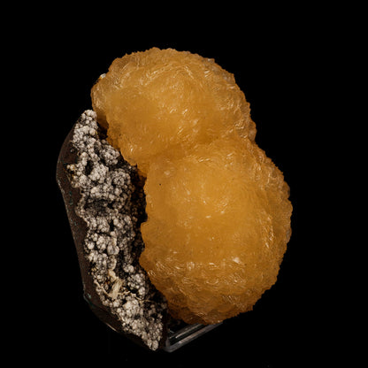 Stilbite on Chalcedony Natural Mineral Specimen # B 6205