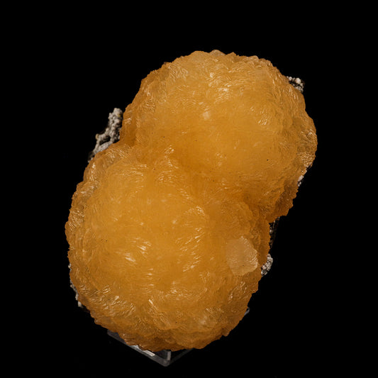 Stilbite on Chalcedony Natural Mineral Specimen # B 6205