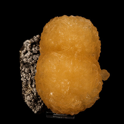 Stilbite on Chalcedony Natural Mineral Specimen # B 6205
