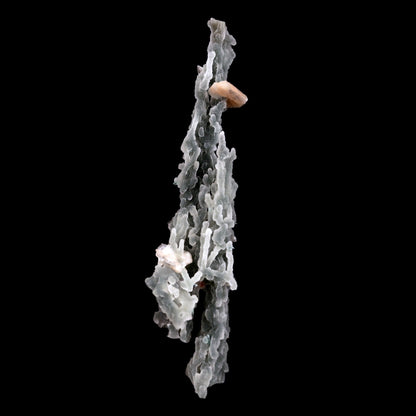 Stilbite on Chalcedony Stalactites Natural Mineral Specimen  # B 4828