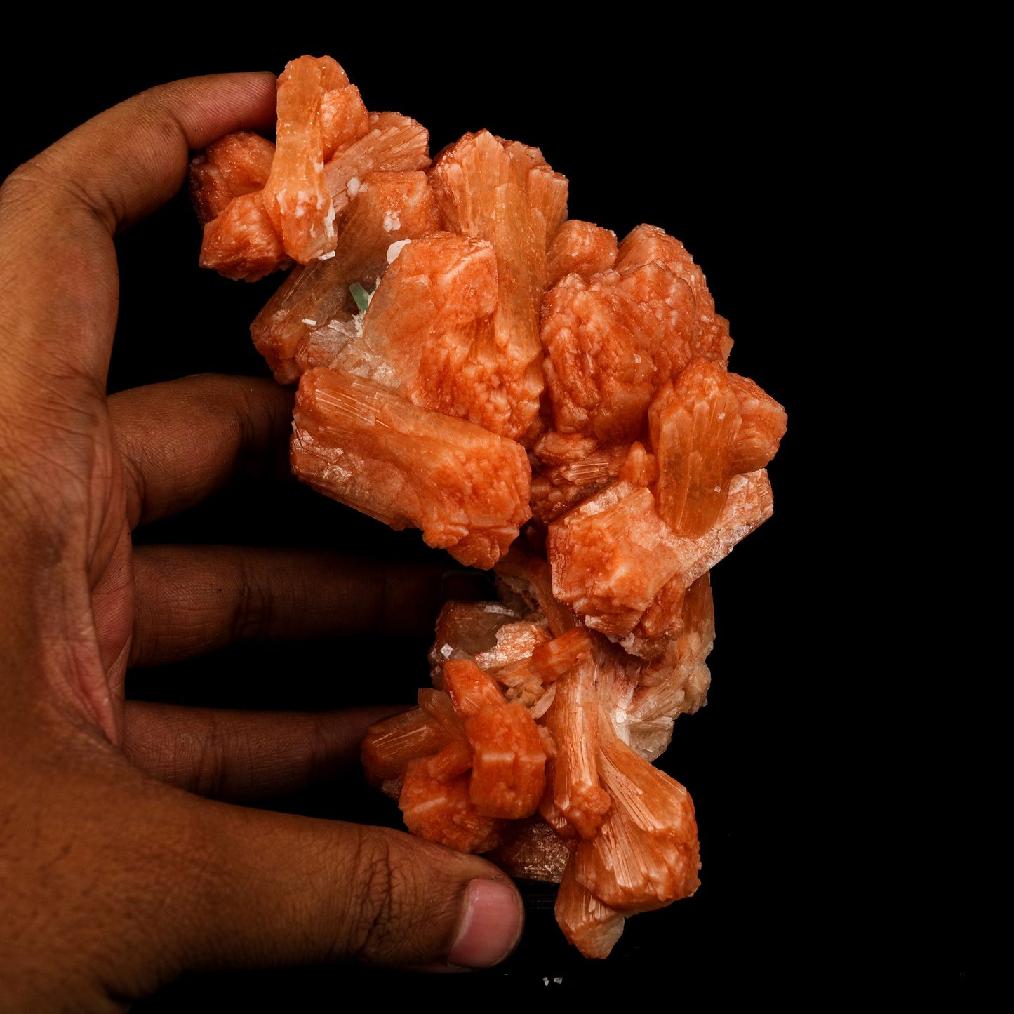Stilbite Red Natural Mineral Specimen # B 5833