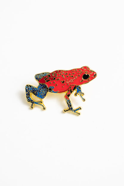 Strawberry Poison Dart Frog Enamel Pin Pin Stemcell Science Shop