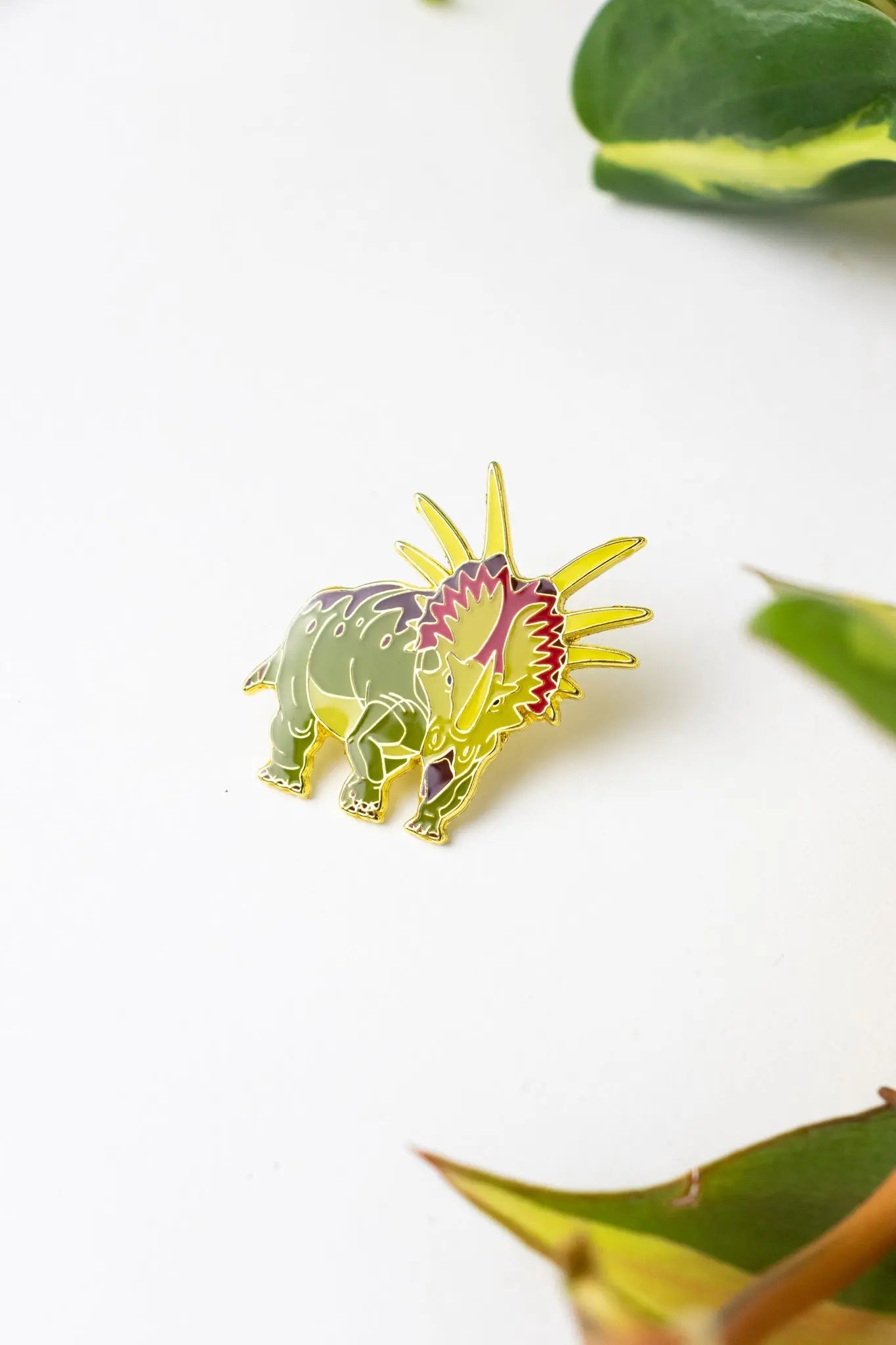 Styracosaurus Enamel Pin (Styracosaurus albertensis), Default Title at Stemcell Science Shop