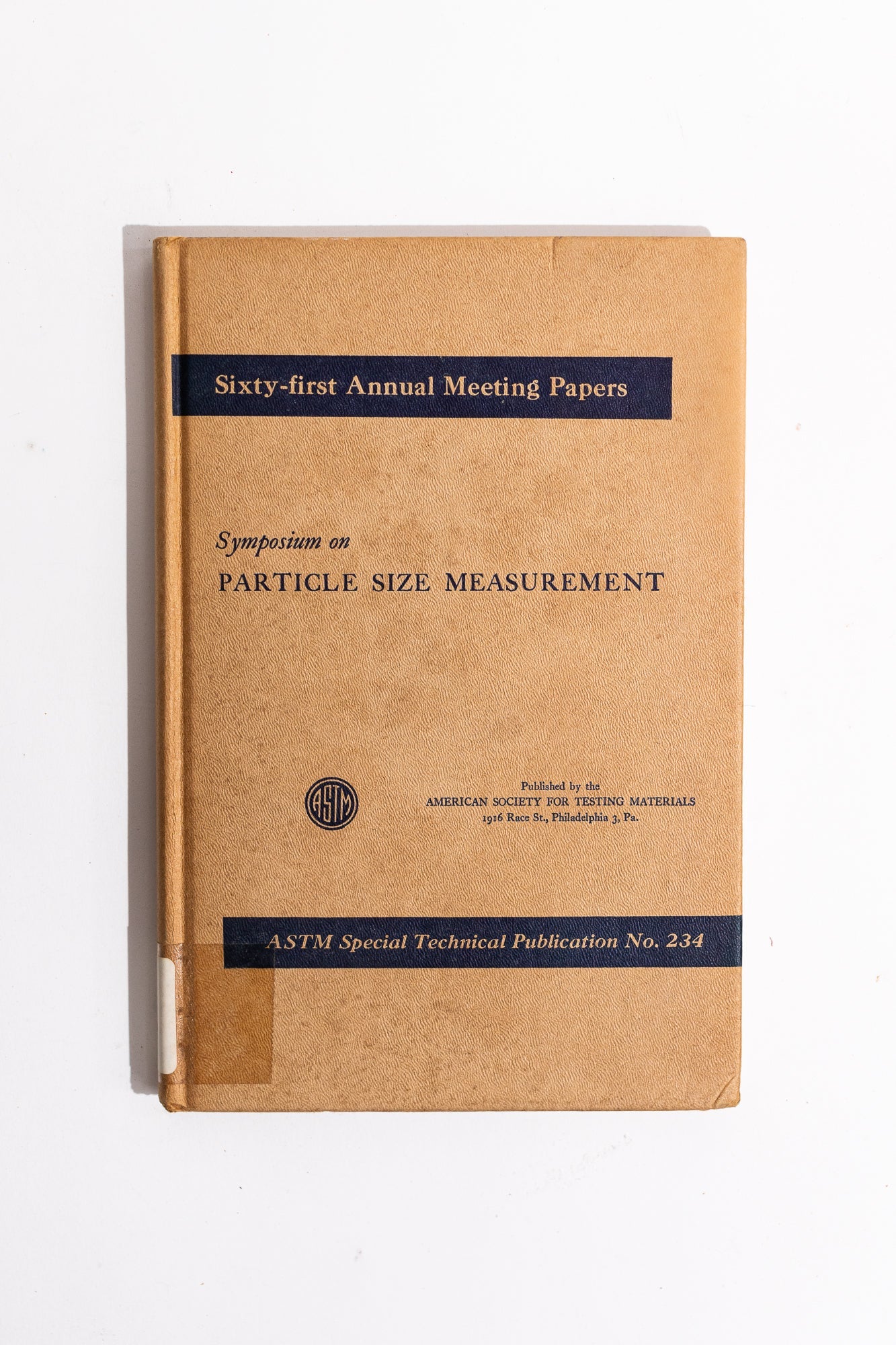 Symposium on Particle Size Measurement