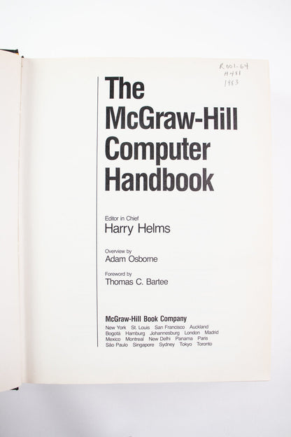 The McGraw - Hill Computer Handbook - Books from Stemcell Science Shop