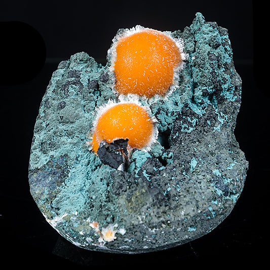 Thomsonite Orange Rare Find Natural Mineral Specimen # B 7037