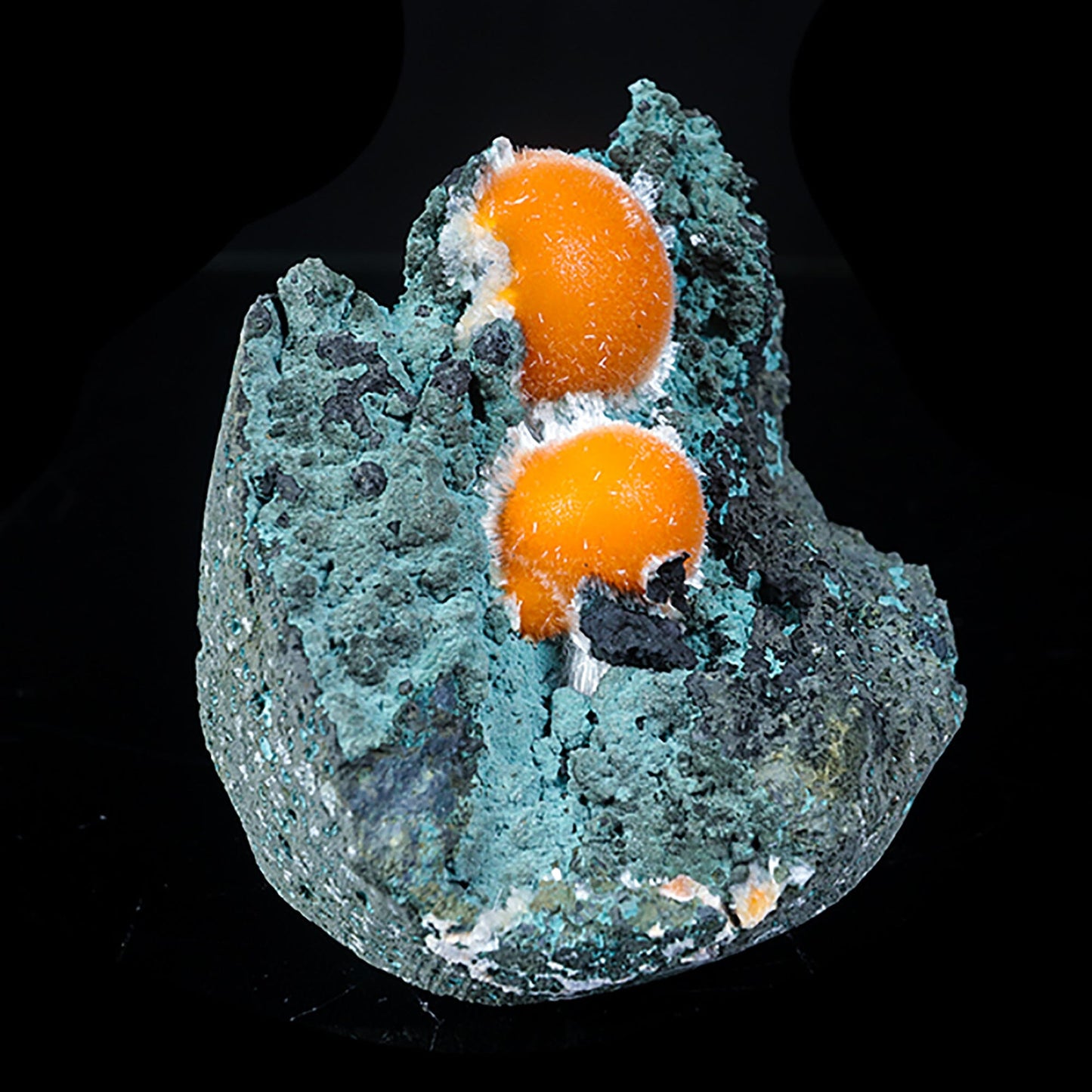 Thomsonite Orange Rare Find Natural Mineral Specimen # B 7037