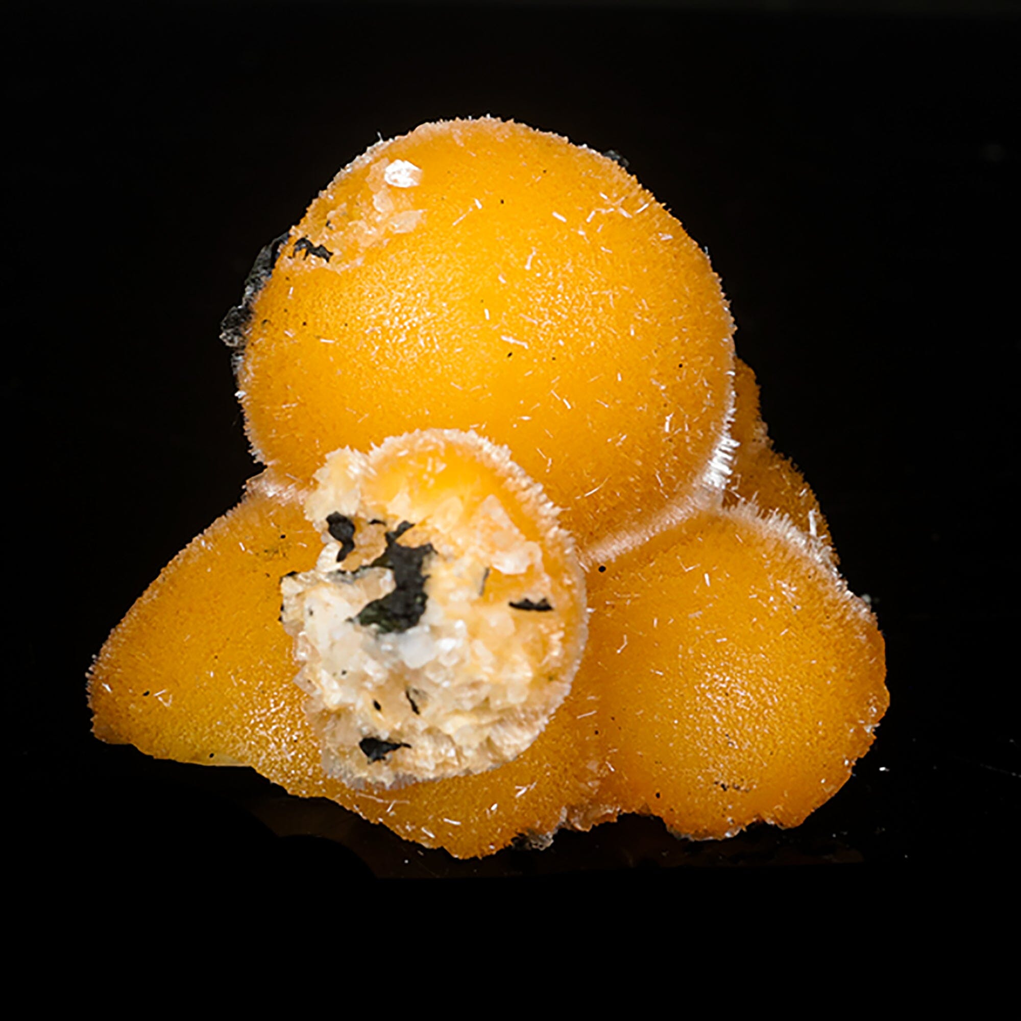 Thomsonite Orange Rare Find Natural Mineral Specimen # B 7052