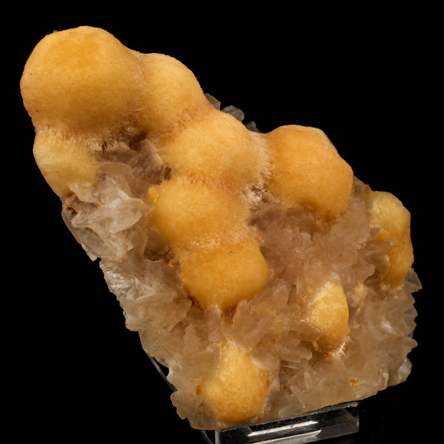 Thomsonite Yellow Color Rare with Stilbite Find Natural Mineral Specimen # B 6428