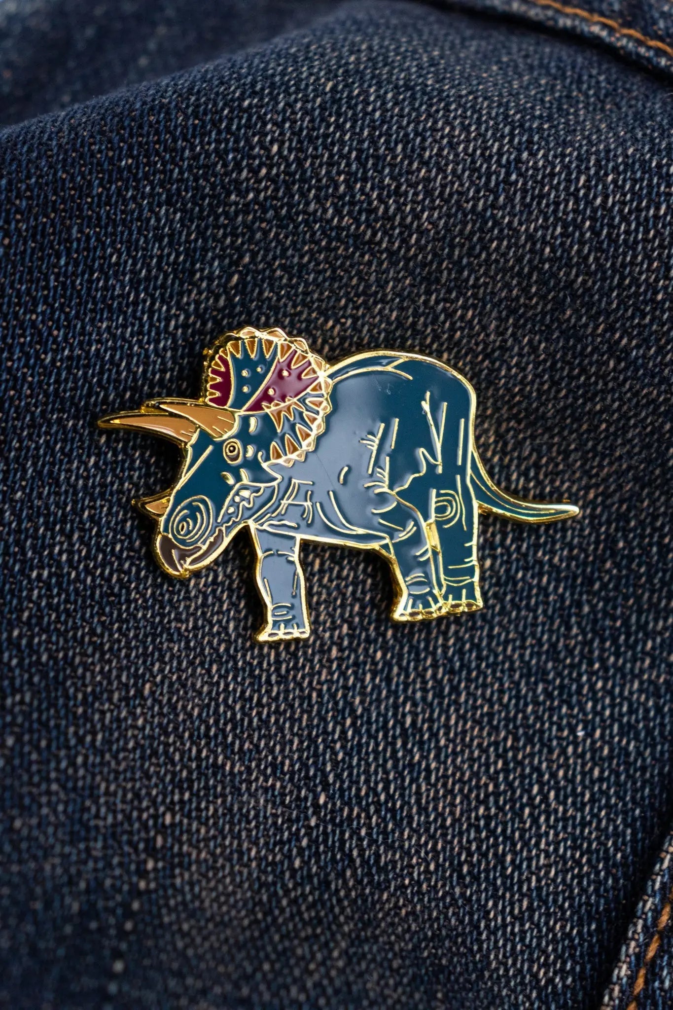 Triceratops Enamel Pin (Triceratops horridus), Default Title at Stemcell Science Shop