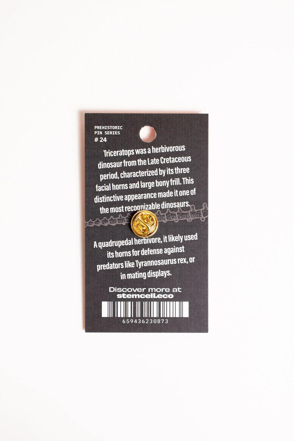 Triceratops Enamel Pin (Triceratops horridus), Default Title at Stemcell Science Shop