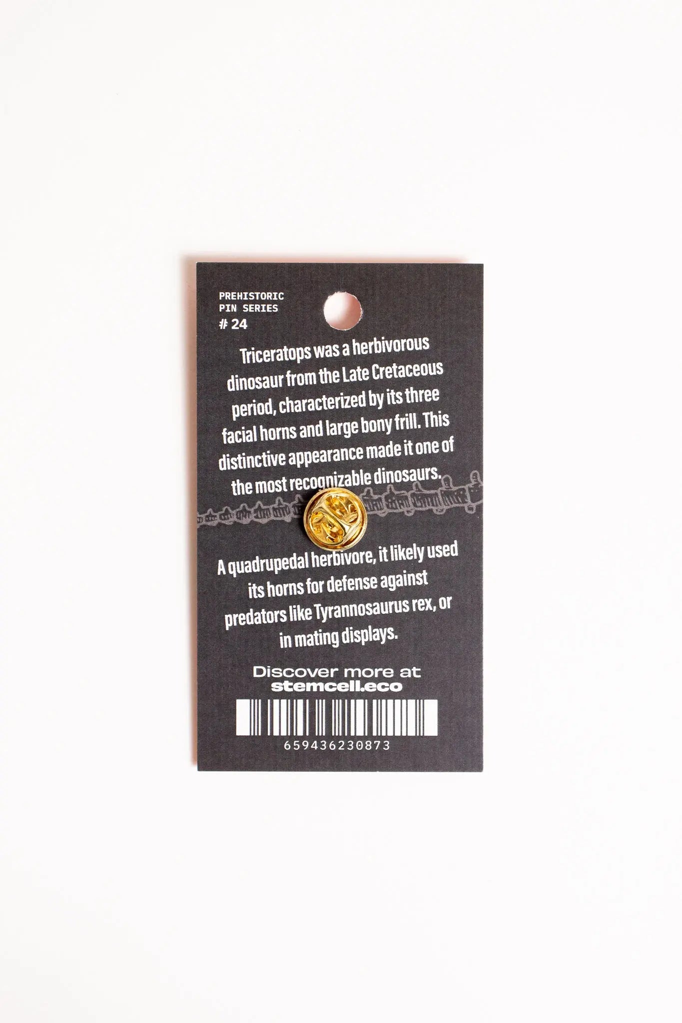 Triceratops Enamel Pin (Triceratops horridus), Default Title at Stemcell Science Shop