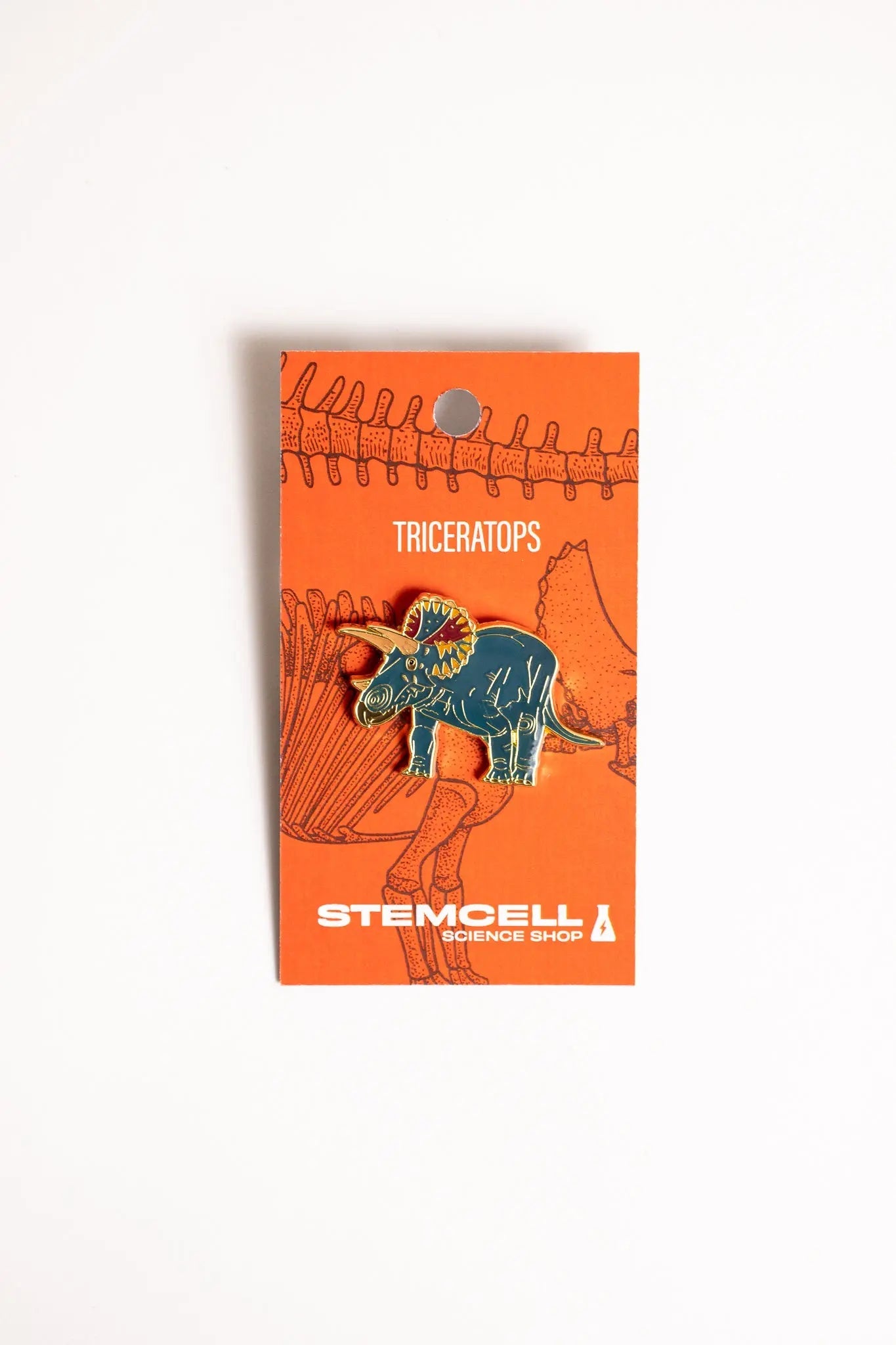Triceratops Enamel Pin (Triceratops horridus), Default Title at Stemcell Science Shop