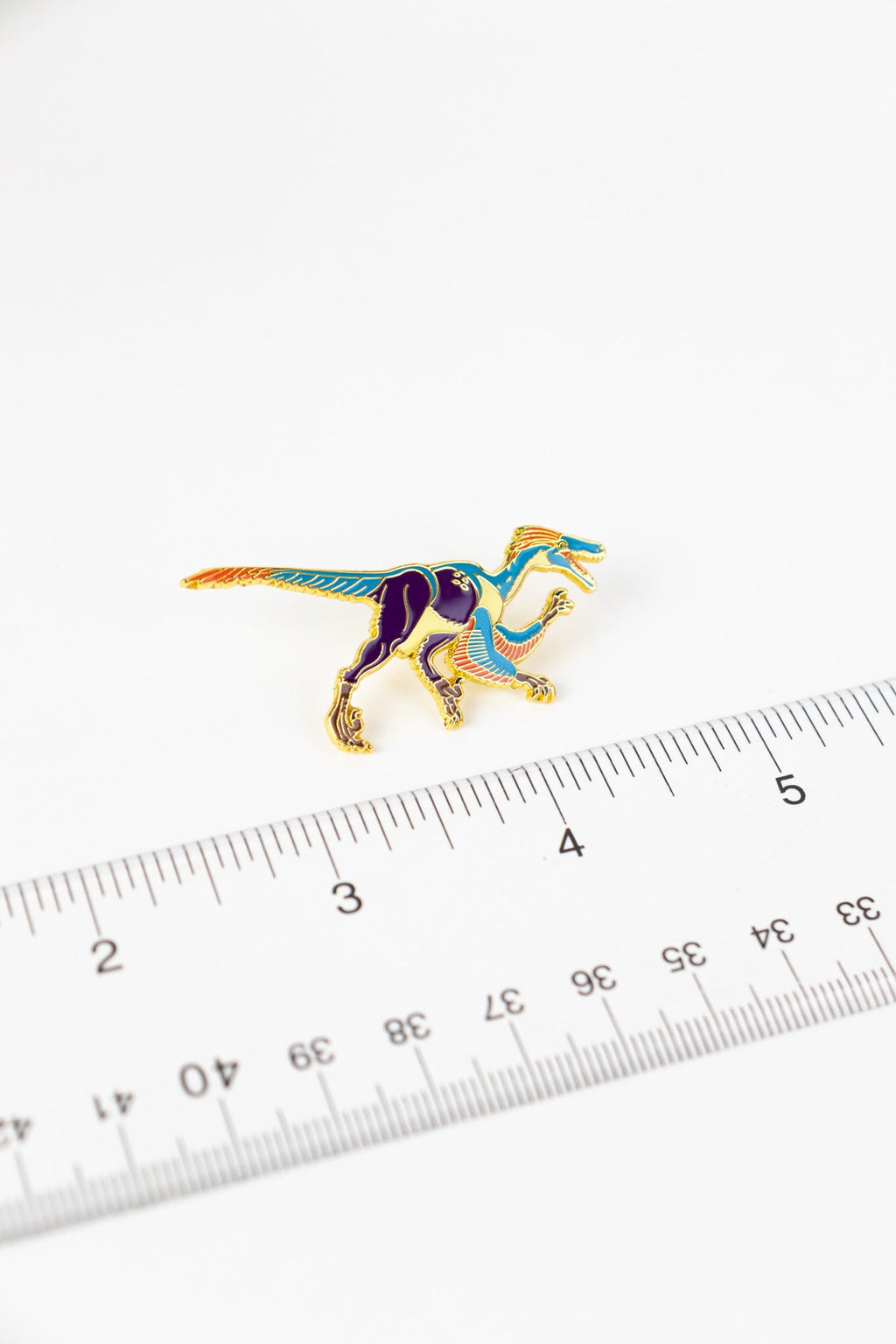 Velociraptor Enamel Pin (Velociraptor mongoliensis), Default Title at Stemcell Science Shop