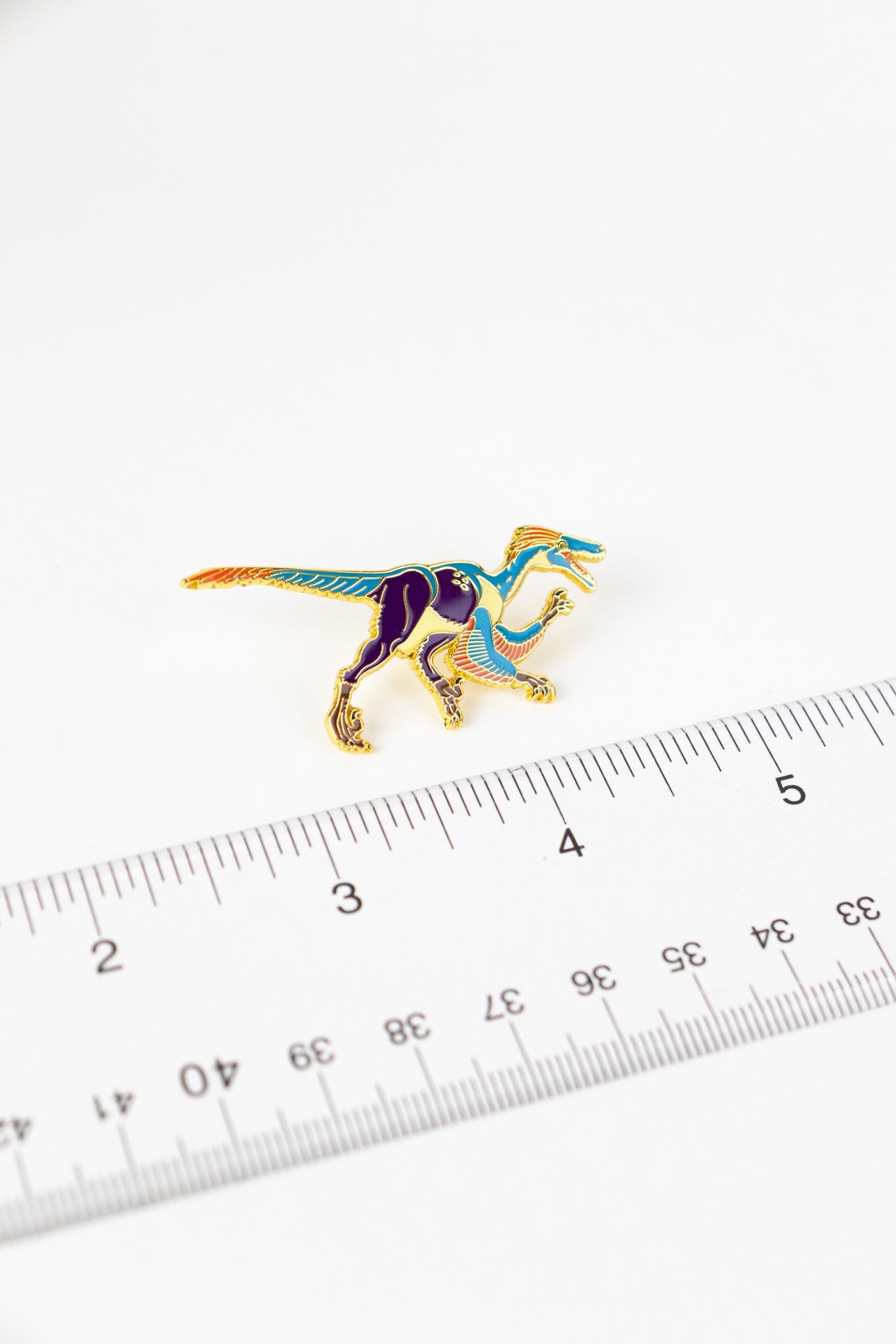 Velociraptor Enamel Pin (Velociraptor mongoliensis), Default Title at Stemcell Science Shop