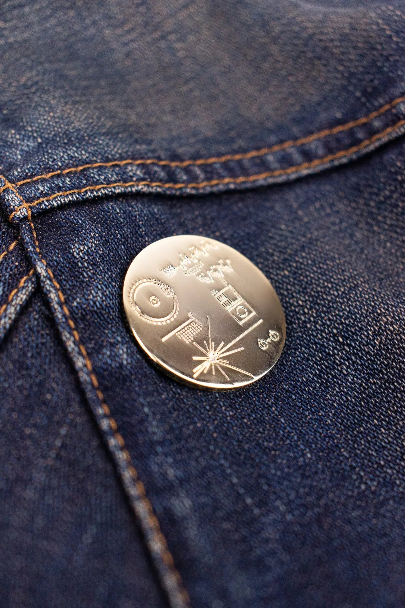 Voyager Golden Record Cover Pin, Default Title at Stemcell Science Shop
