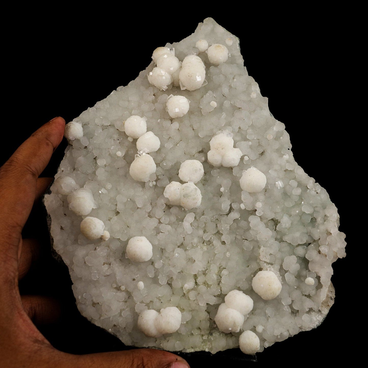 Gyrolite Crystal on prenite Natural Mineral Specimen # B 6635