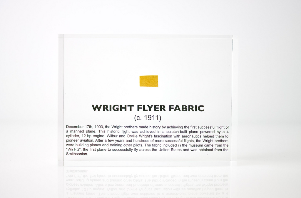 Wright Flyer Fabric Artifact Display